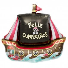 buy Feliz Cumpleanos Pirate Ship Supershape