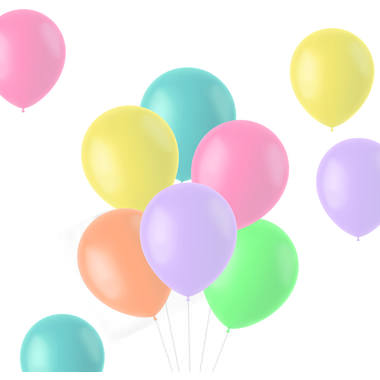 Balloons Powder Pastels 33cm – 10 pieces