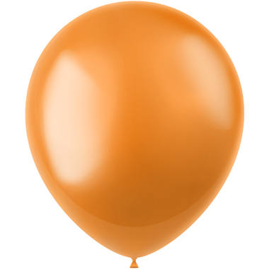 Balloons Radiant Marigold Orange Metallic 33cm – 10 pieces