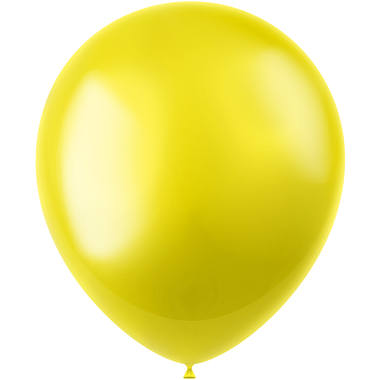 Balloons Radiant Zesty Yellow Metallic 33cm – 10 pieces