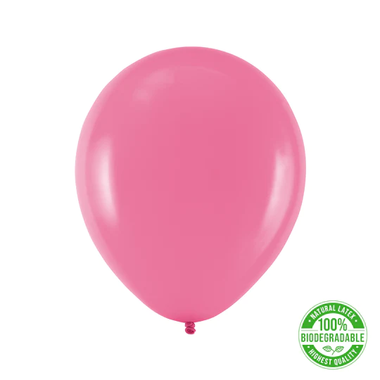 Biodegradable balloon fuchsia 12 inches