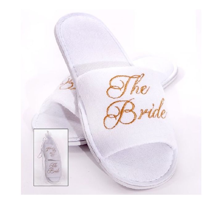 SPA SLIPPERS FOR THE BRIDE