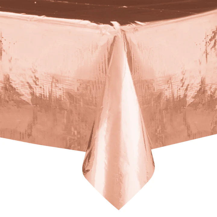 Rose gold foil tablecloth 137x274cm