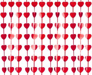 red heart,curtain