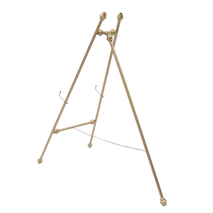 2 Pieces Iron Easel Type Easel Stand Tripod Stand Oil Painting Easel Display 1