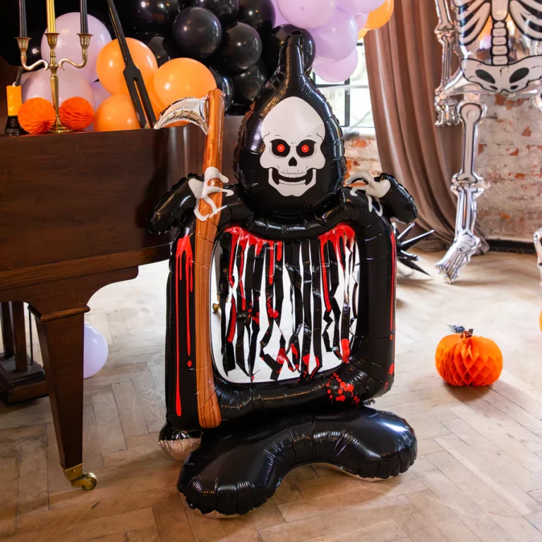 Foil balloon standing Death with a scythe Halloween 160cm 1