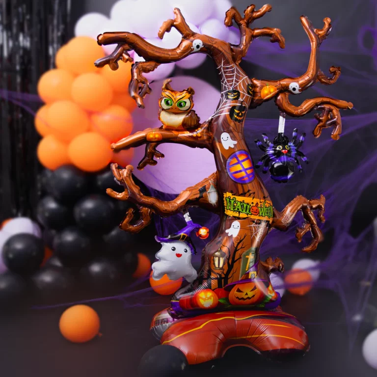 Standing Foil Balloon Halloween Tree 106x159cm 1