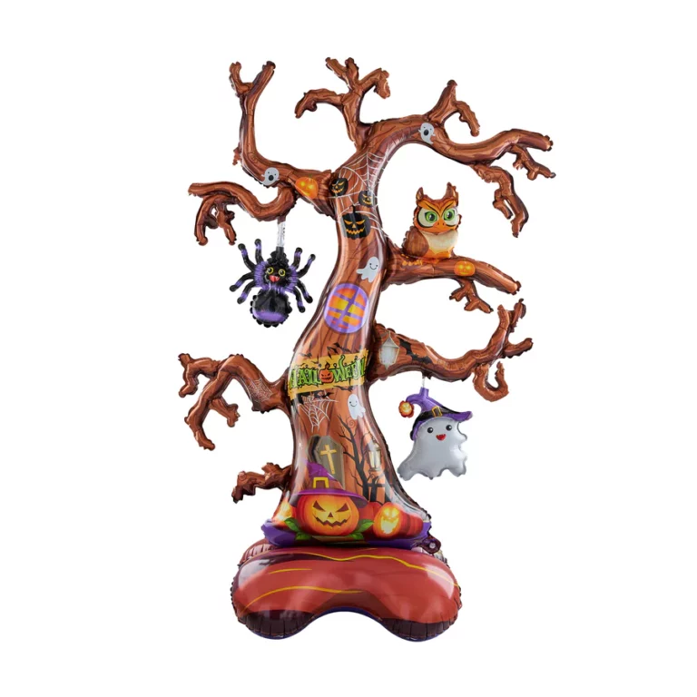 Standing Foil Balloon Halloween Tree 106x159cm